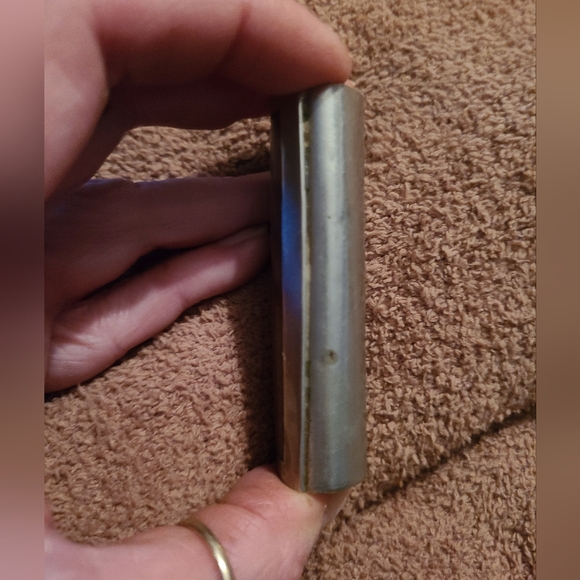 Vintage Wood, Rainbow Albalone,Mexico Nickle Silver Lighter Case.Handmade - Picture 3 of 7